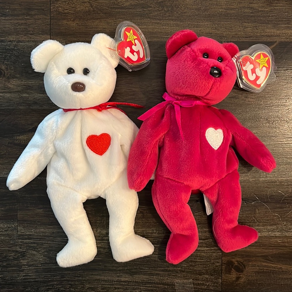 Valentino and Valentina the Bears - TY Beanie Baby RARE